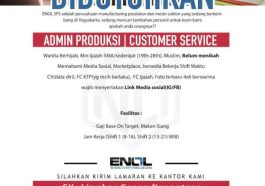 Loker admin produksi