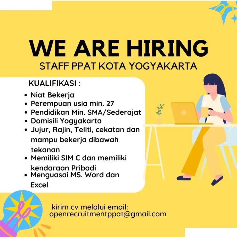 LOWKER: Lowongan kerja Staff PPAT Yogyakarta Loker hukum, lulusan sma/smk, swasta