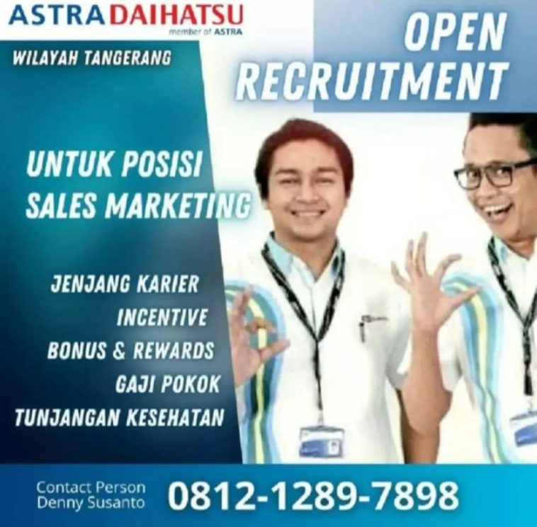 LOWKER: Lowongan Sales Marketing Astra Daihatsu Loker marketing, sales, swasta