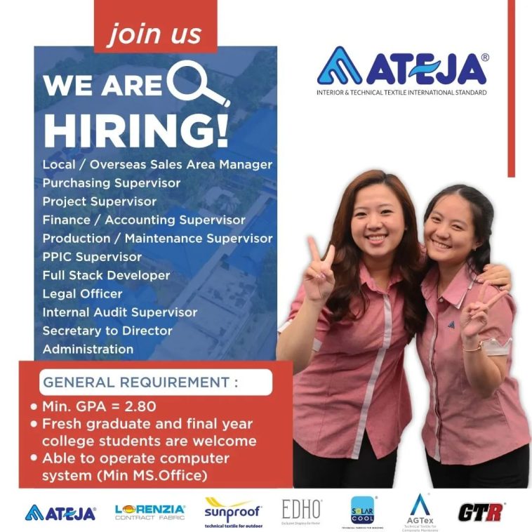 Loker Ekonomi Bisnis, finance, Full Stack, legal, lulusan s1, supervisor, swasta