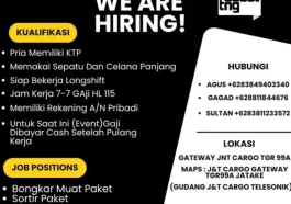 Loker Tukang paket