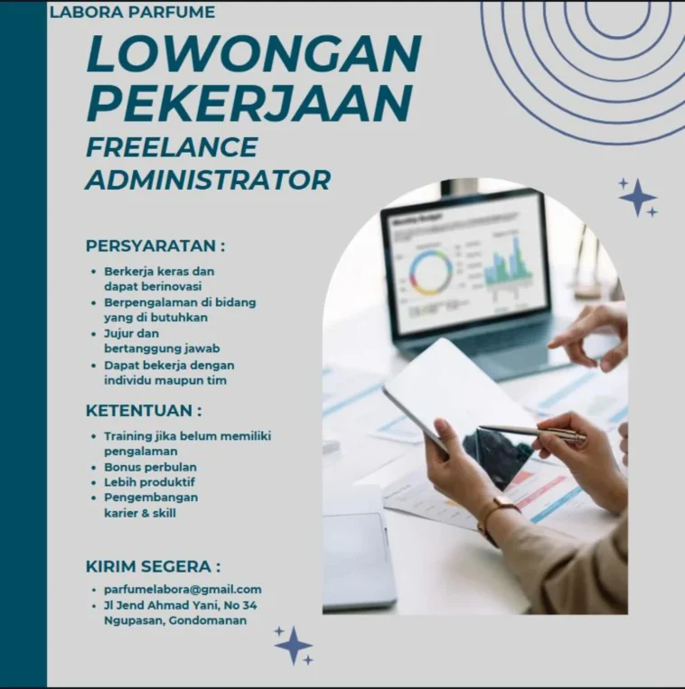 Loker administrasi, freelance, swasta