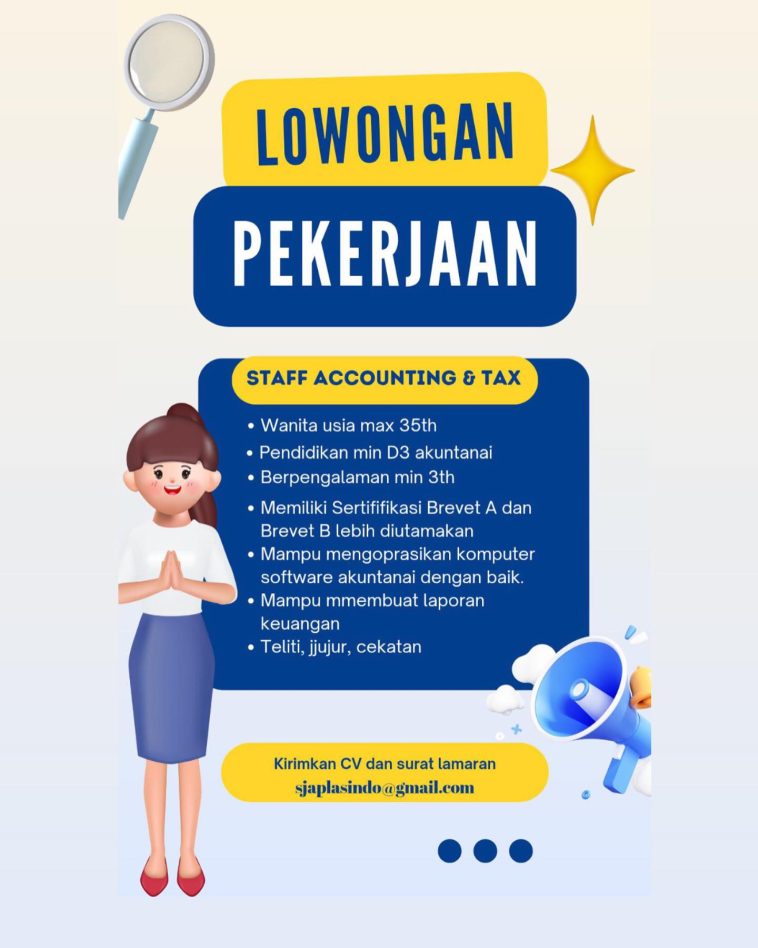 Loker akuntansi, Ekonomi Bisnis, lulusan d3, swasta